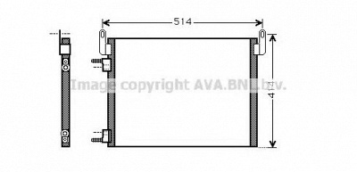 AVA QUALITY COOLING ol5587 -  Конденсатор, кондиционер
